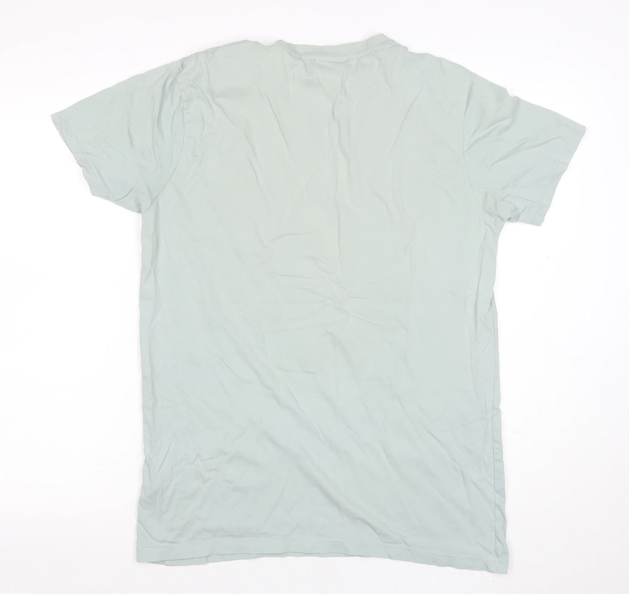 Fila Blackline Men's Green Cotton Crew Neck Short Sleeve T-Shirt M - Image 3