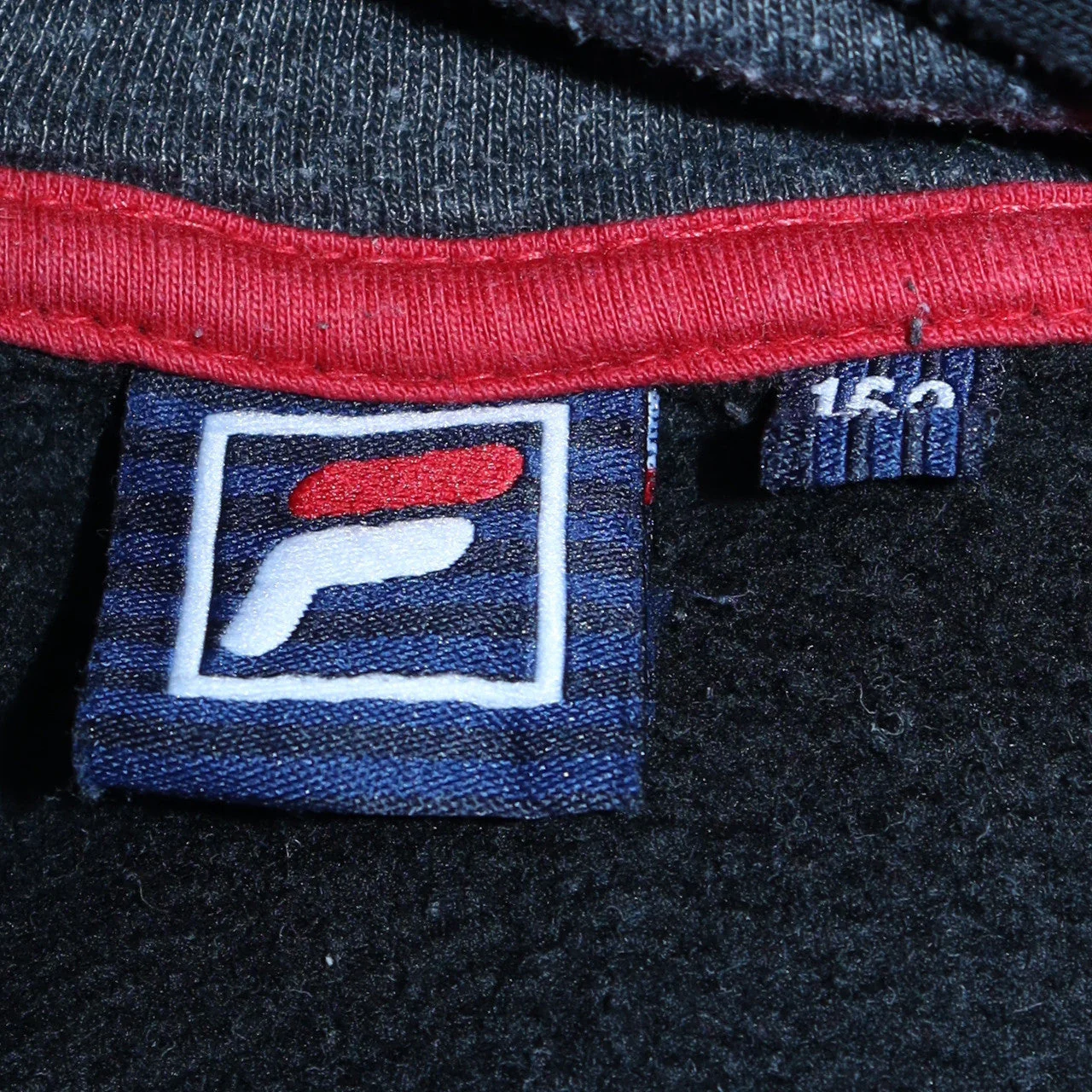 Fila Boys Black Colourblock Pullover Hoodie Size 14-15 Years - Image 5