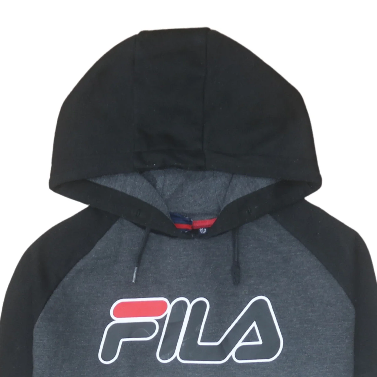Fila Boys Black Colourblock Pullover Hoodie Size 14-15 Years - Image 6