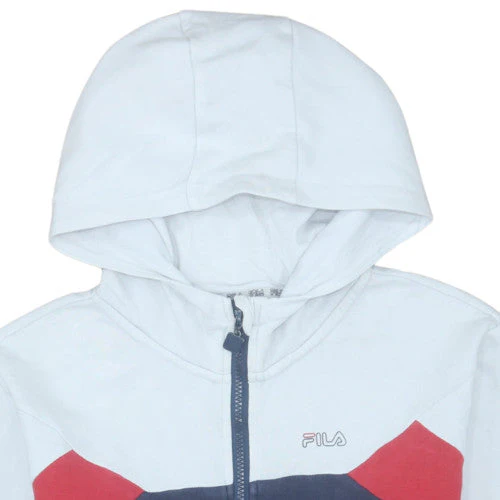 Fila Boys Multicoloured Full Zip Hoodie 13-14 Years Colourblock Logo Sweatshirt - Image 8