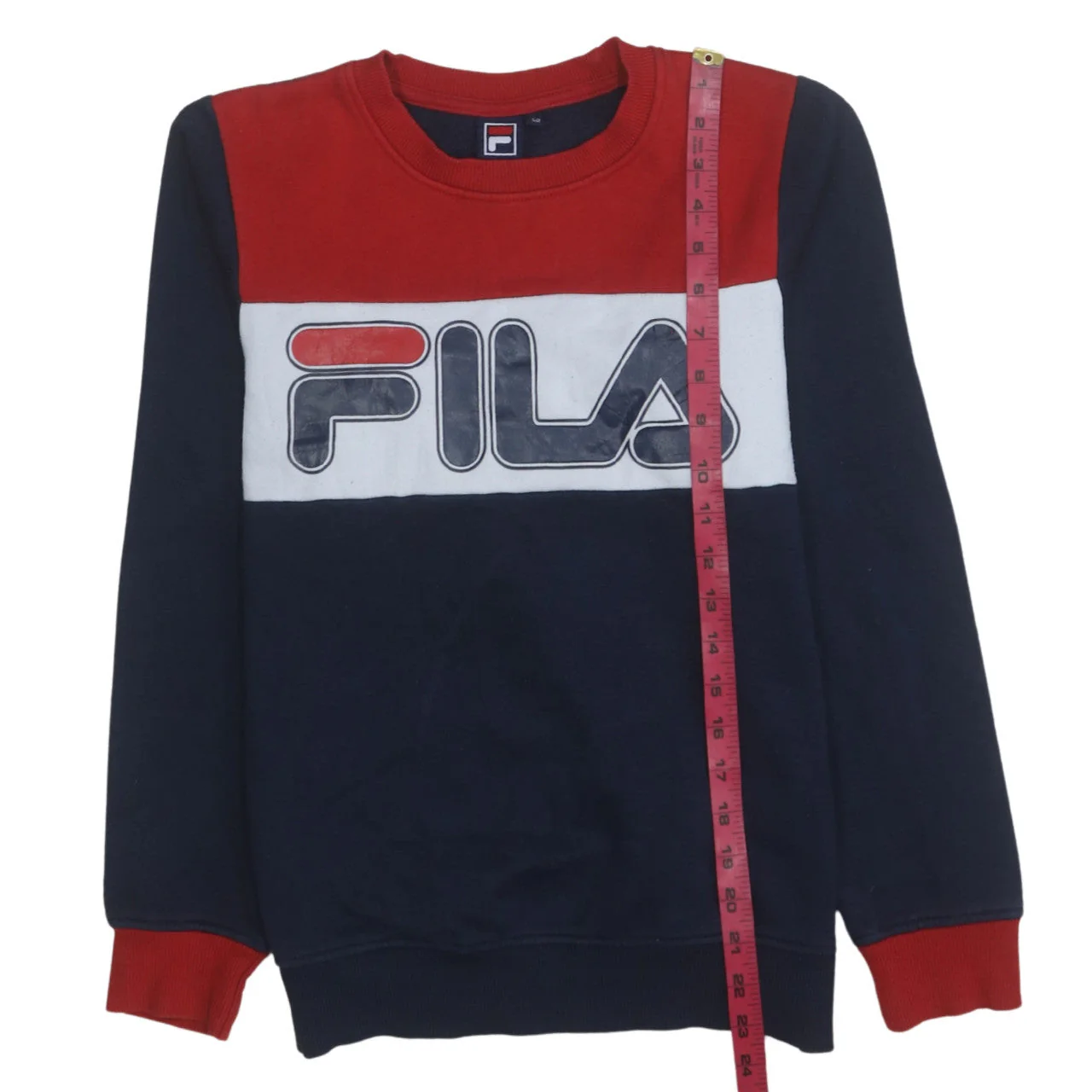 Fila Boys Multicoloured Pullover Sweatshirt 152cm Crew Neck Logo Design - Image 2