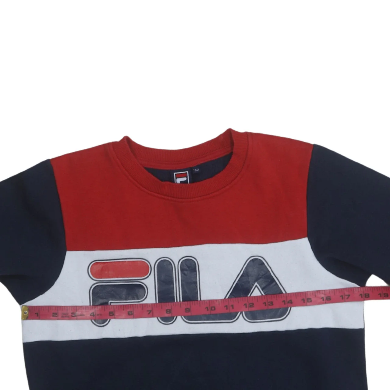 Fila Boys Multicoloured Pullover Sweatshirt 152cm Crew Neck Logo Design - Image 3