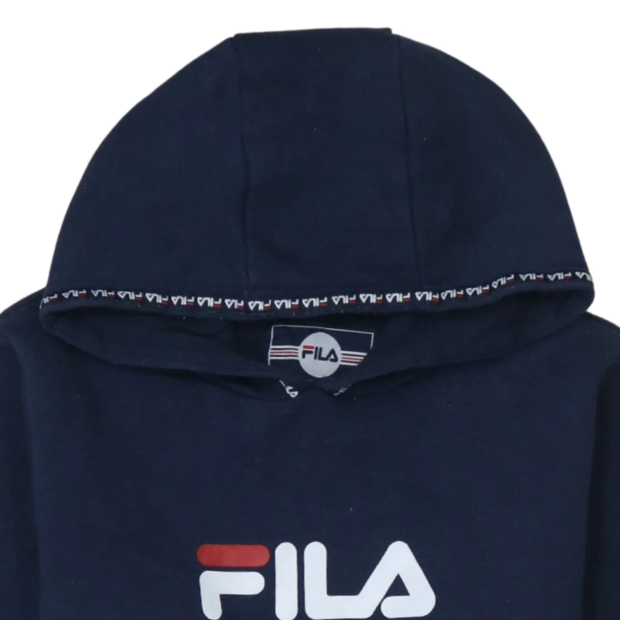 Fila Boys Navy Blue Pullover Hoodie 13-15 Years Logo Design - Image 8