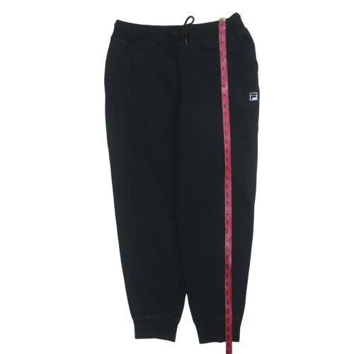 Fila Men’s Black Jogger Trousers L Regular Fit Fleece Casual - Image 3