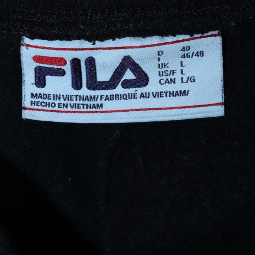 Fila Men’s Black Jogger Trousers L Regular Fit Fleece Casual - Image 5