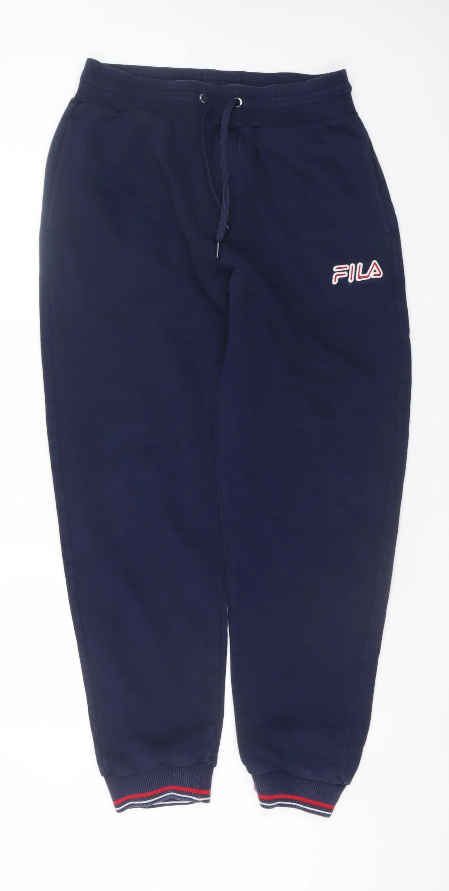 FILA Men’s Blue Jogger Trousers M Elastic Waist Fleece Comfort