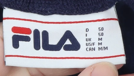 FILA Men’s Blue Jogger Trousers M Elastic Waist Fleece Comfort - Image 4