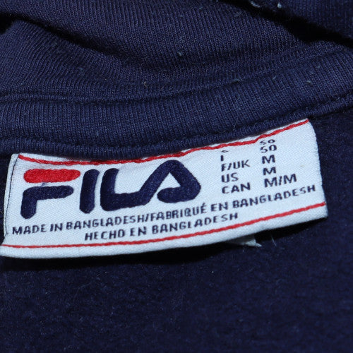 FILA Men’s Multicoloured Pullover Hoodie Medium Logo Hooded Sweatshirt - Image 5