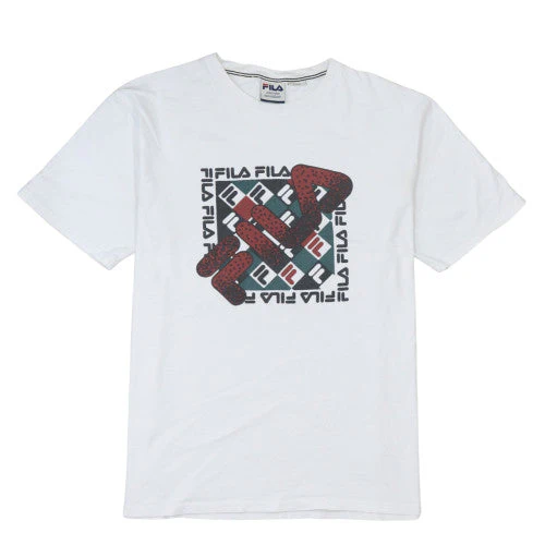 FILA Men’s White Limited Edition Logo T-Shirt Size L