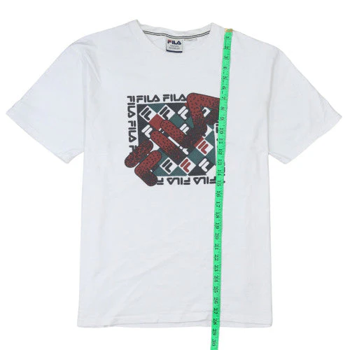 FILA Men’s White Limited Edition Logo T-Shirt Size L - Image 2