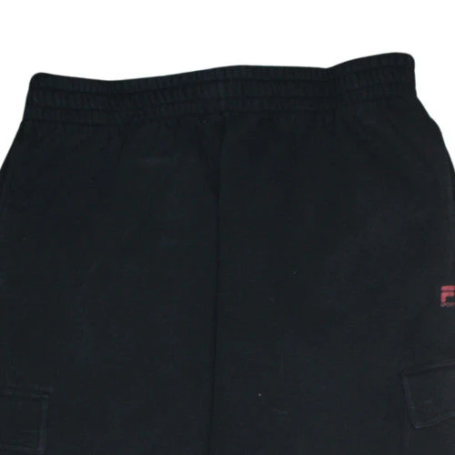 Fila Men's Black Fleece Jogger Trousers L Comfortable Sportswear - Image 6