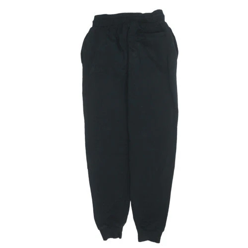 FILA Men's Black Jogger Sweatpants Size S Regular Fit Fleece - Image 4