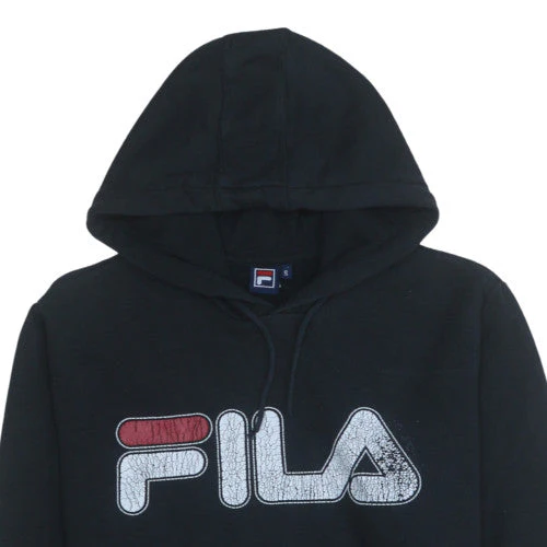 FILA Men's Black Small Pullover Hoodie with Logo Graphic - Image 8