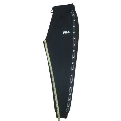 FILA Mens Black XL Jogger Sweatpants with Logo Tape Detail - Image 2