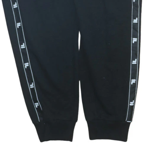 FILA Mens Black XL Jogger Sweatpants with Logo Tape Detail - Image 7