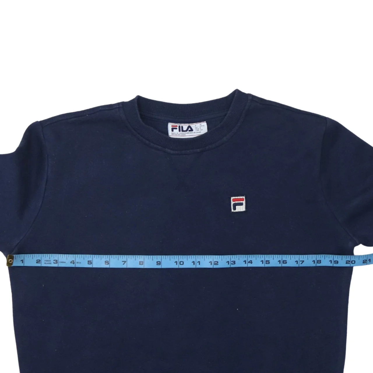 Fila Men's Blue Crew Neck Pullover Sweatshirt Size S - Image 2