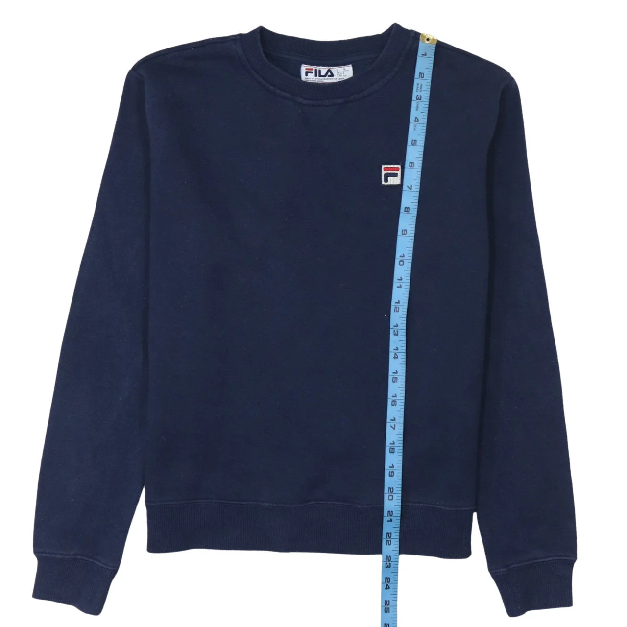 Fila Men's Blue Crew Neck Pullover Sweatshirt Size S - Image 3