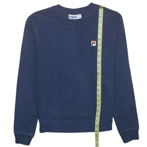 FILA Mens Blue Crew Neck Pullover Sweatshirt Size S - Image 3