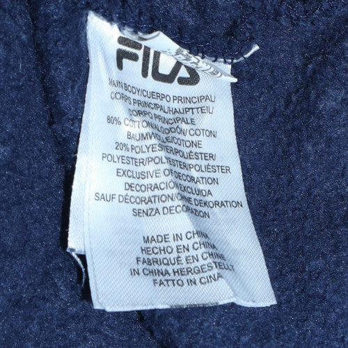 FILA Mens Blue Crew Neck Pullover Sweatshirt Size S - Image 6
