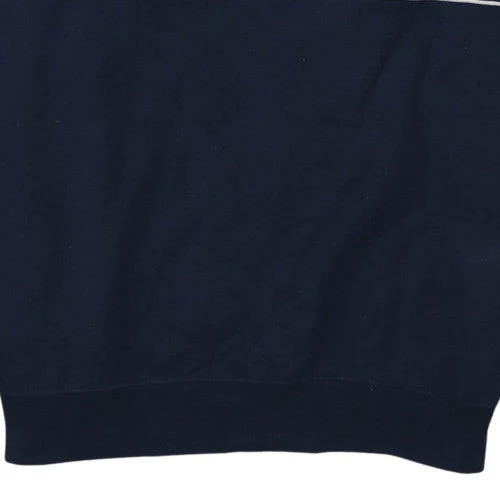 FILA Mens Blue Pullover Hoodie M Regular Fit Logo Sportswear - Image 7