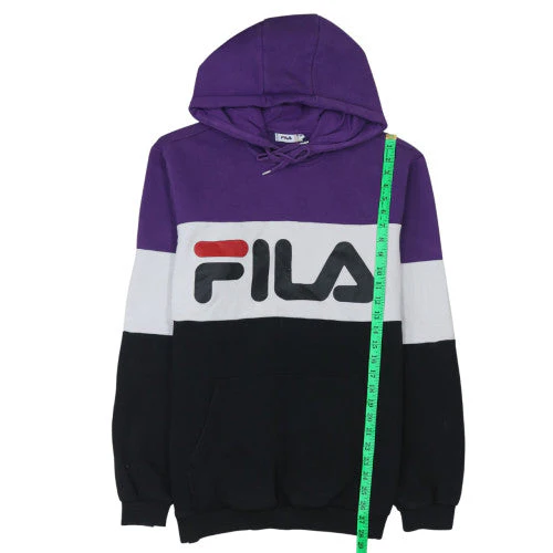 FILA Men's Multicoloured Pullover Hoodie M Graphic Sports Style - Image 3