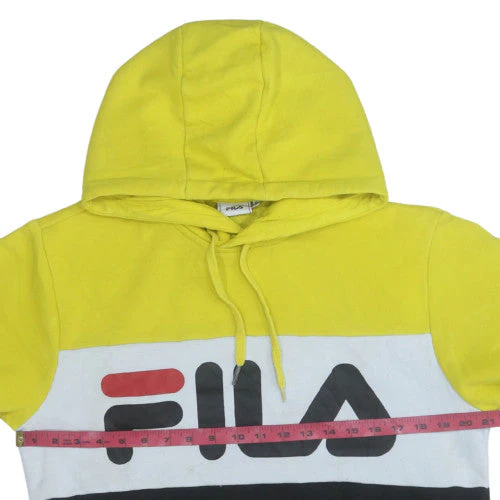 FILA Men's Multicoloured Pullover Hoodie Size M Logo Sportswear - Image 2