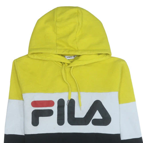 FILA Men's Multicoloured Pullover Hoodie Size M Logo Sportswear - Image 8