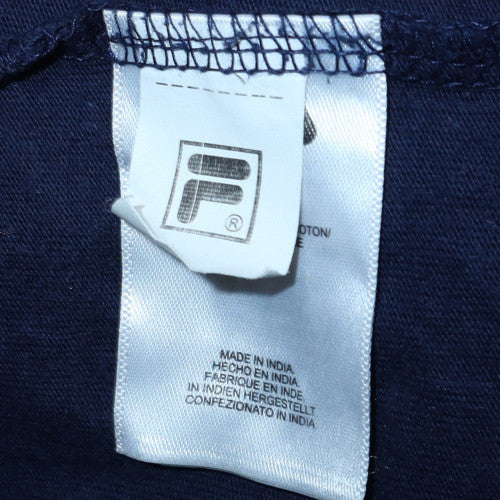 Fila Men's Navy Pinstripe Crew Neck Short Sleeve T-Shirt XS - Image 6