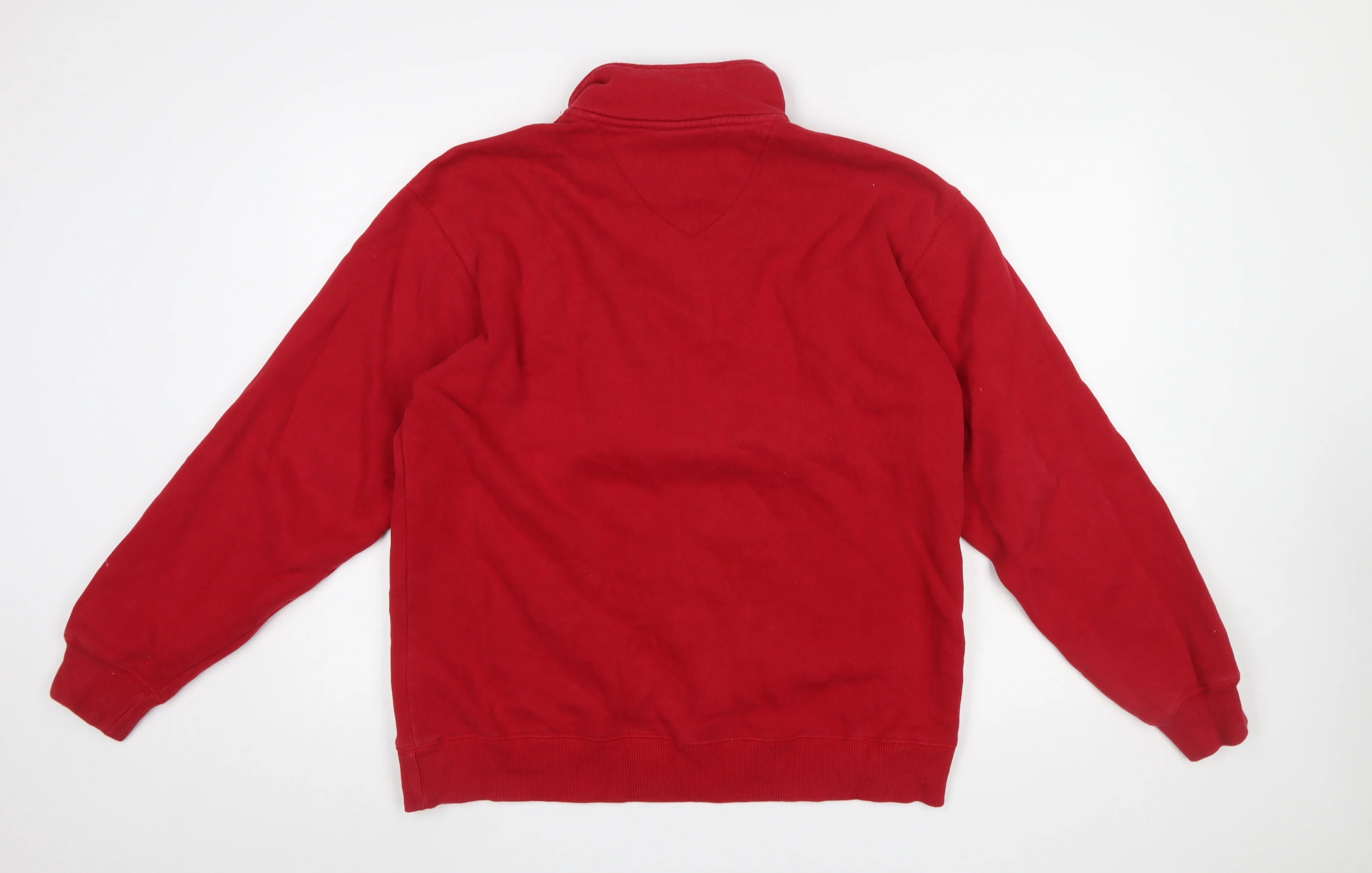 Fila Mens Red 1/2 Zip Pullover Fleece Sweatshirt Size M - Image 3