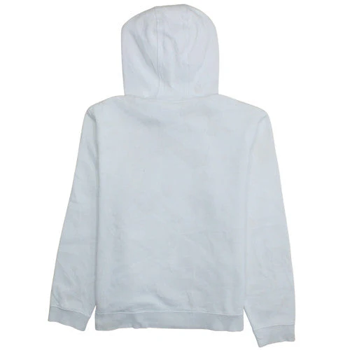 Fila Men's White Pullover Hoodie M Logo Fleece Sweatshirt - Image 4