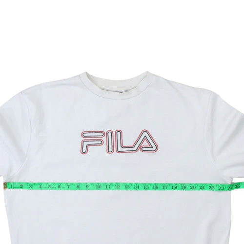 Fila Men's White XL Pullover Crew Neck Sweatshirt - Image 3