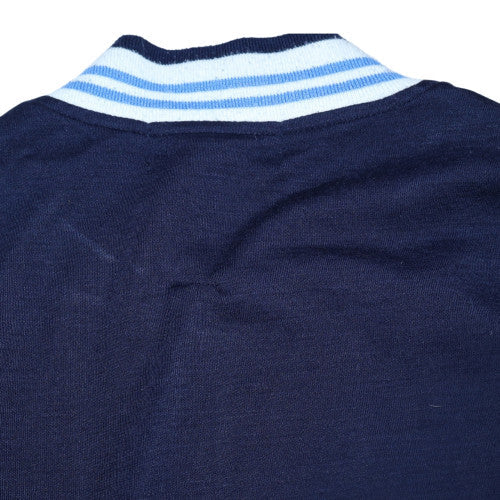 Fila White Line Men's Blue Bomber Jacket XS Wool Blend Retro Style - Image 8
