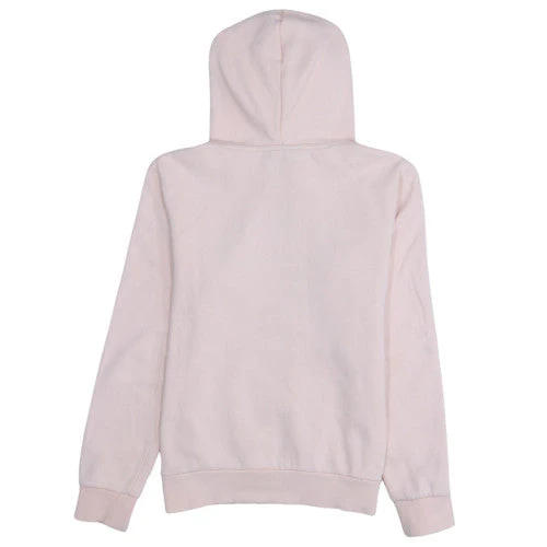 Fila Women Pink Pullover Hoodie Black Logo Cotton Blend Size L - Image 4