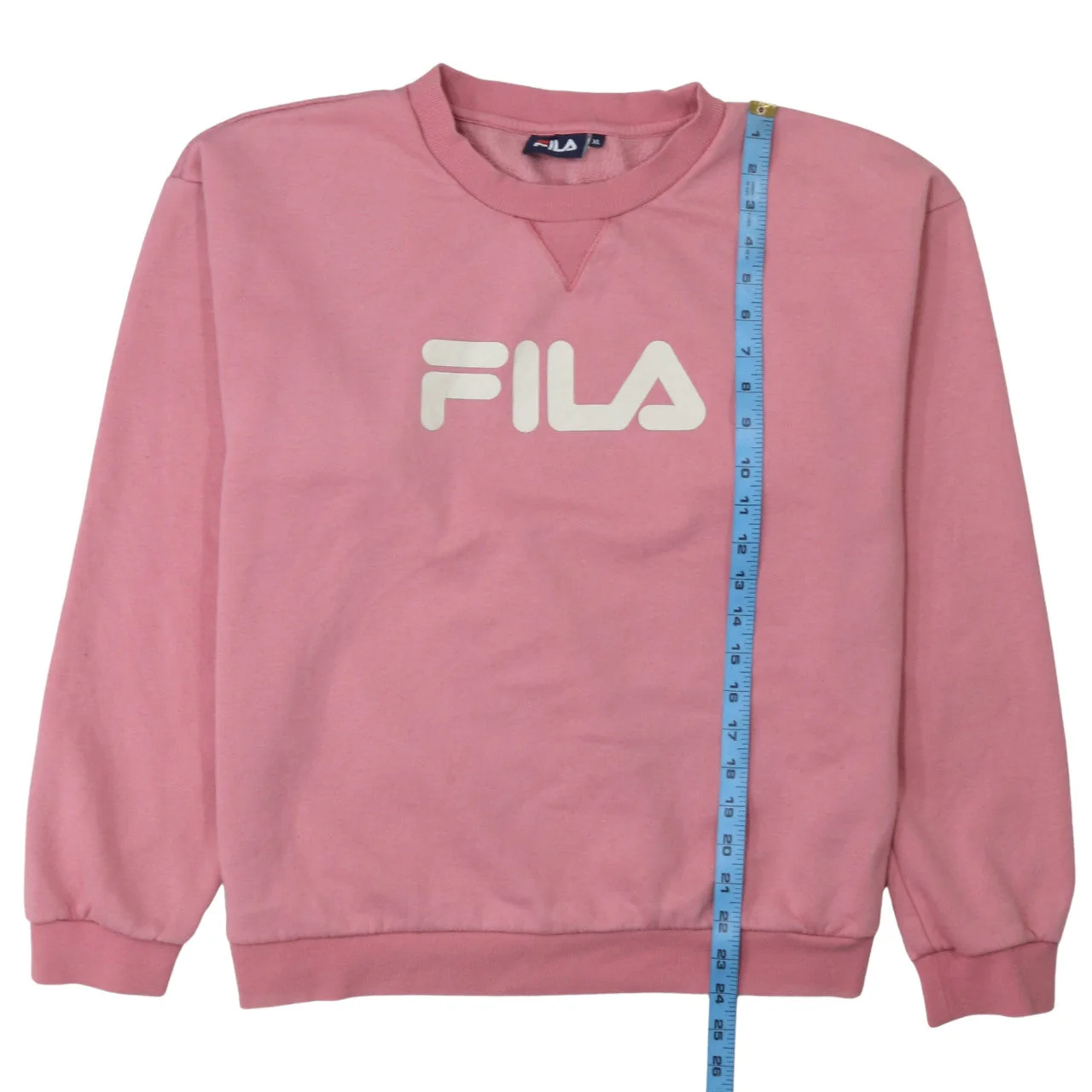 Fila Women’s Pink Logo Sweatshirt XL Pullover Crew Neck Casual - Image 2