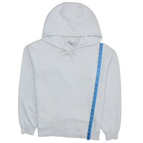 Fila Women’s White Pullover Hoodie Size L Cotton Blend - Image 3
