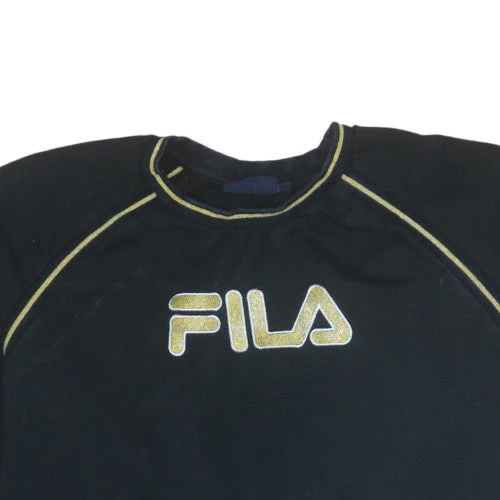 Fila Womens Black 3XL Pullover Sweatshirt with Logo Trim - Image 7