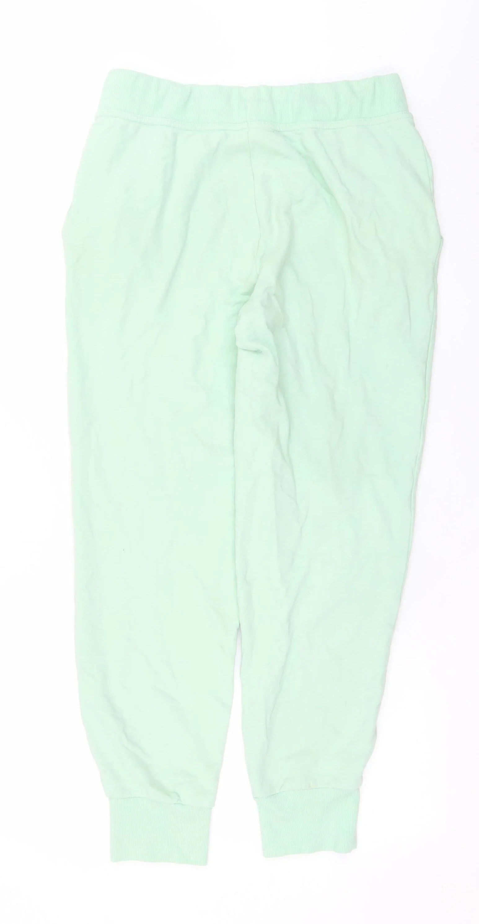 Fila Womens Green Jogger Trousers M Cotton Blend Logo Stretch - Image 3
