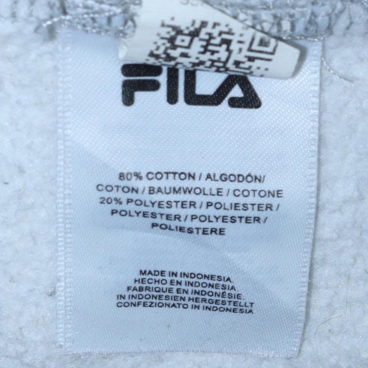 Fila Womens Grey Regular Fit Crew Neck Logo Pullover Sweatshirt L - Image 6