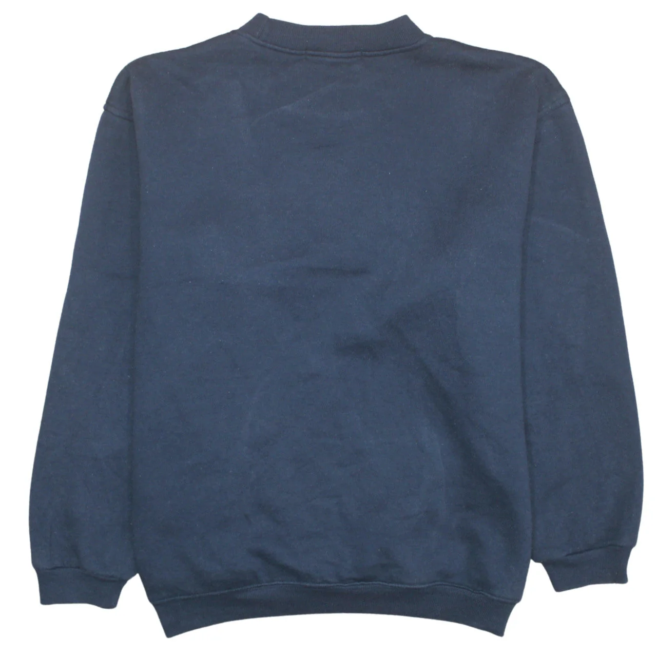 FILA Womens Navy Blue Sweatshirt L Logo Embroidered Pullover Classic Fit - Image 4