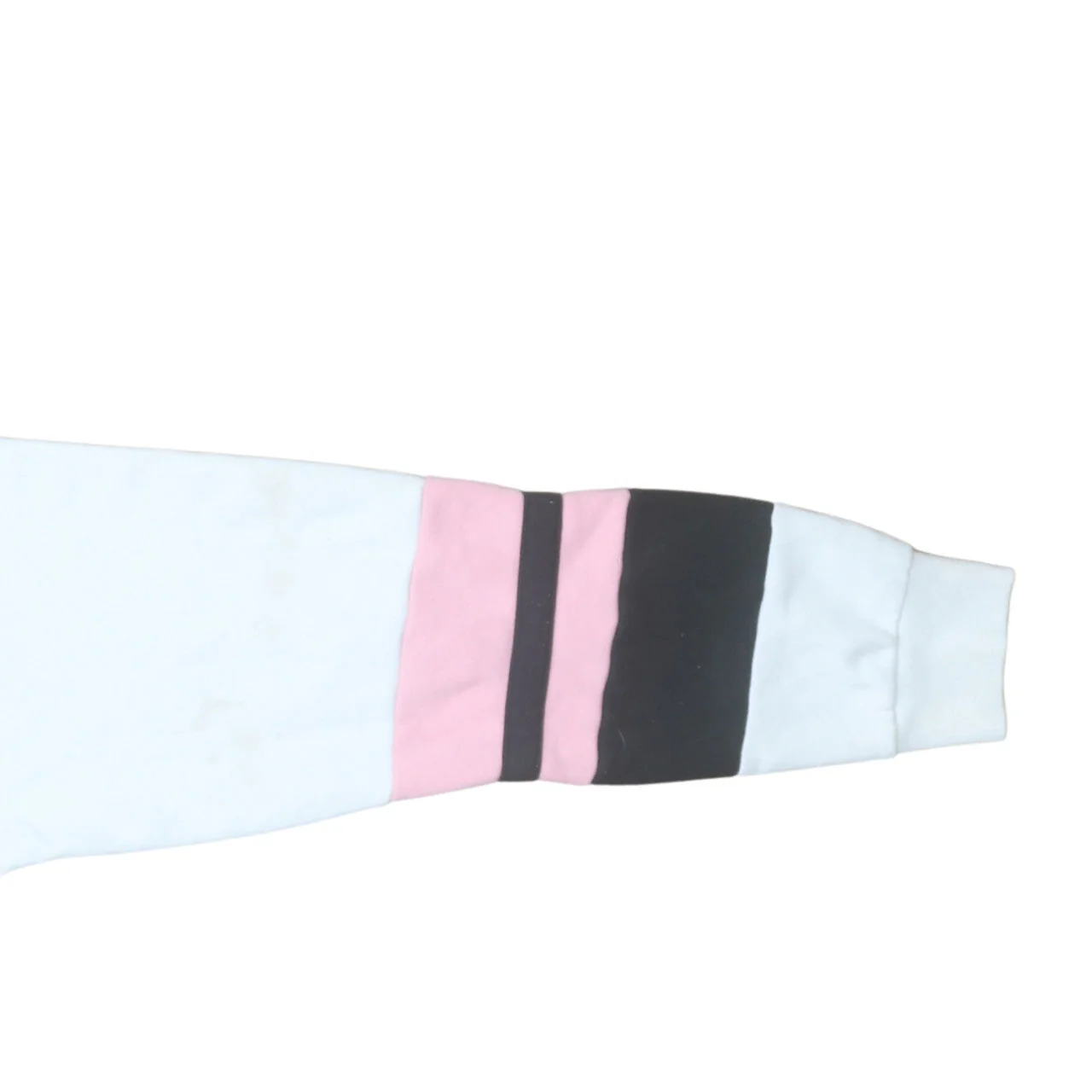 Fila Womens White Pink Stripe Cropped Hoodie XL Casual - Image 8