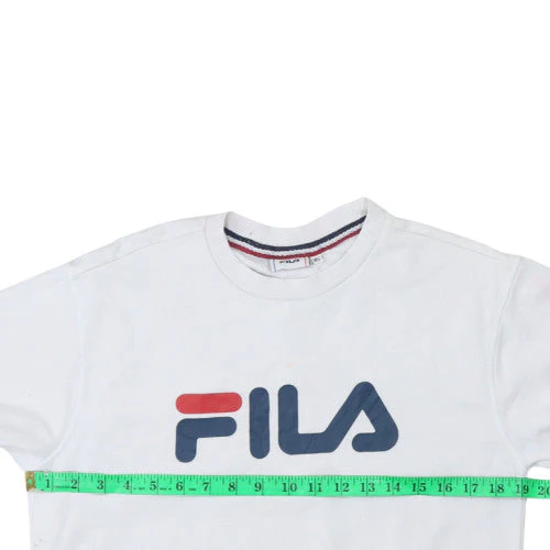 Fila Womens White XS Crew Neck Pullover Sweatshirt - Image 2