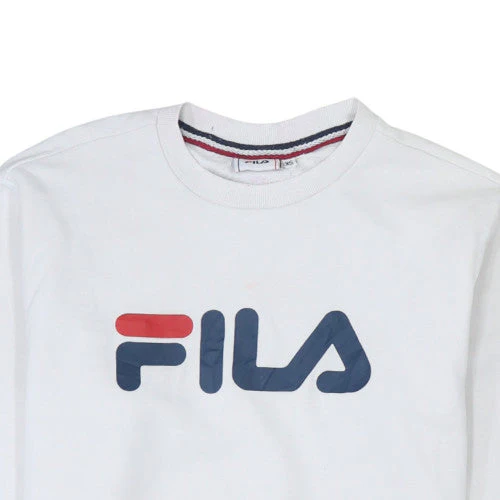 Fila Womens White XS Crew Neck Pullover Sweatshirt - Image 8