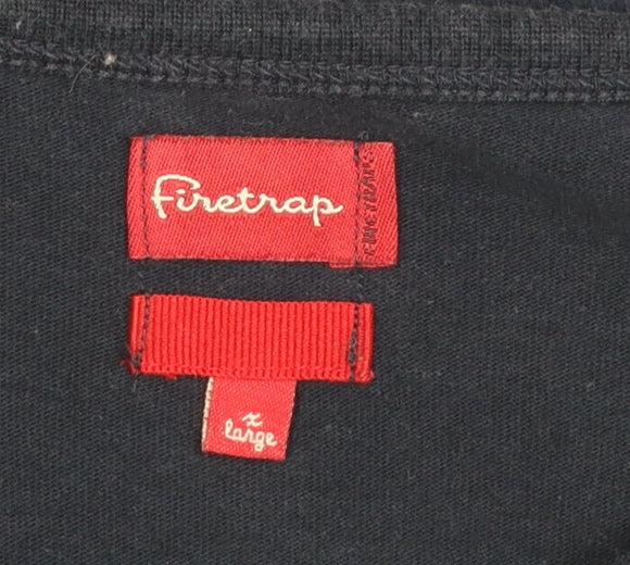 Firetrap Men's Blue XL Pullover Sweatshirt Long Sleeve Cotton - Image 5