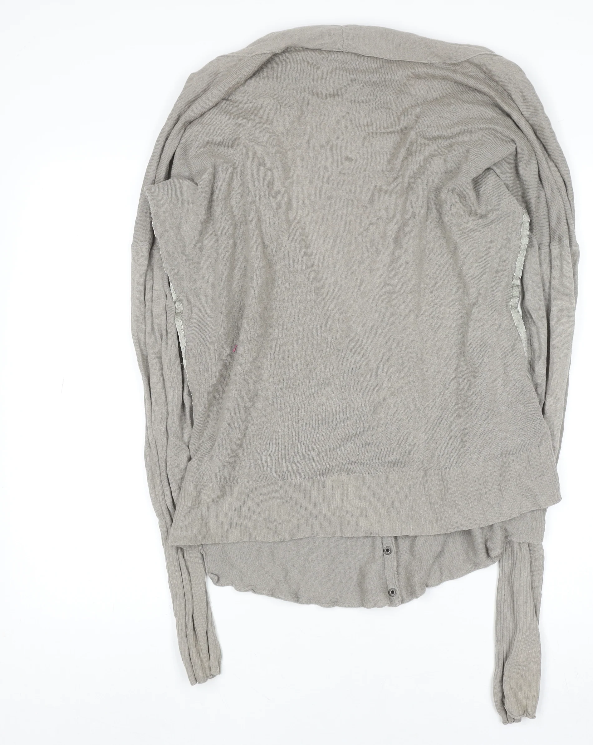 Firetrap Women Beige L Cardigan Lightweight Cotton Knit - Image 3
