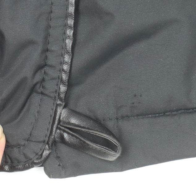 Fluid Womens Black Faux Fur Hooded Parka Coat Size 12 - Image 7