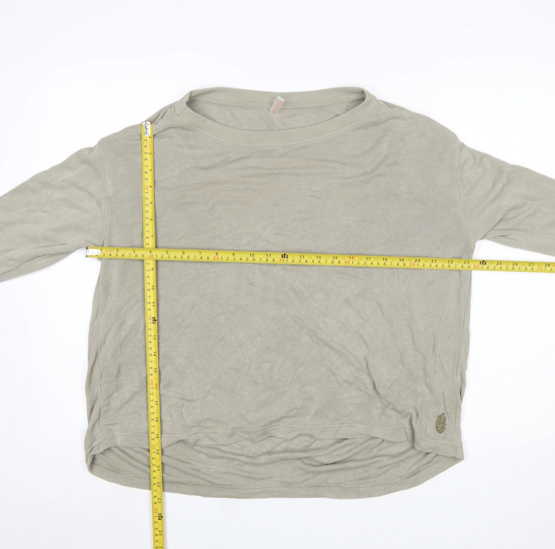 For Movement Women's Beige Long Sleeve Modal Blend T-Shirt Size S - Image 2