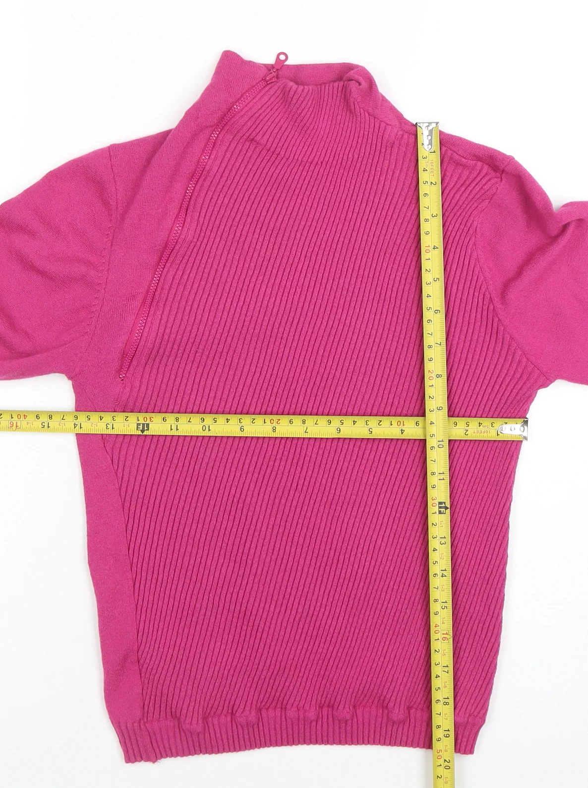 Forenza Women’s Pink Long Sleeve Mock Neck Knit Top M - Image 2