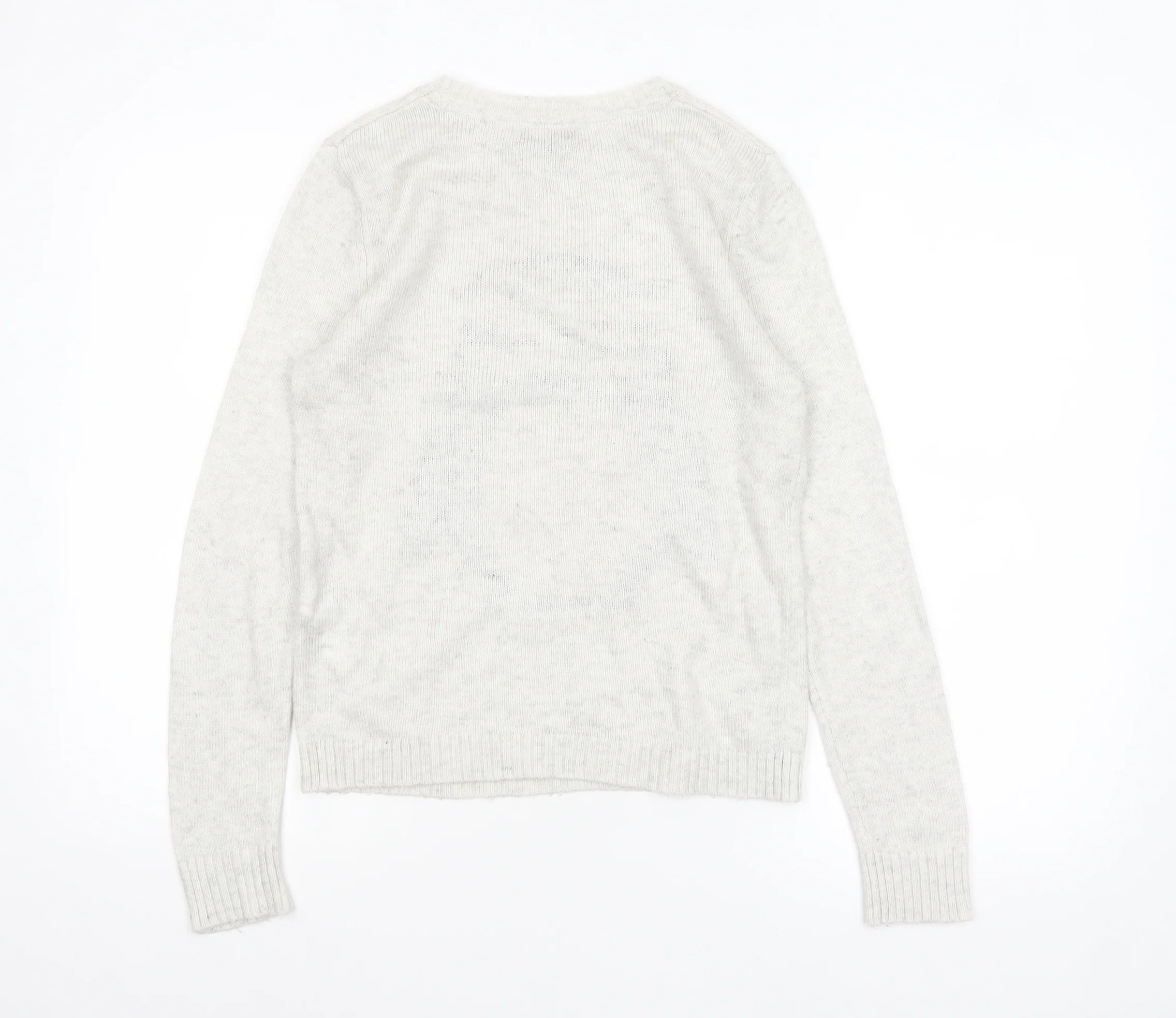Forever 21 Women’s Grey Penguin Christmas Jumper Size S - Image 3