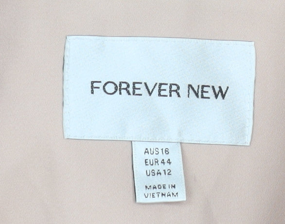 Forever New Women’s Beige Size 16 Tailored Shawl Lapel Blazer - Image 5