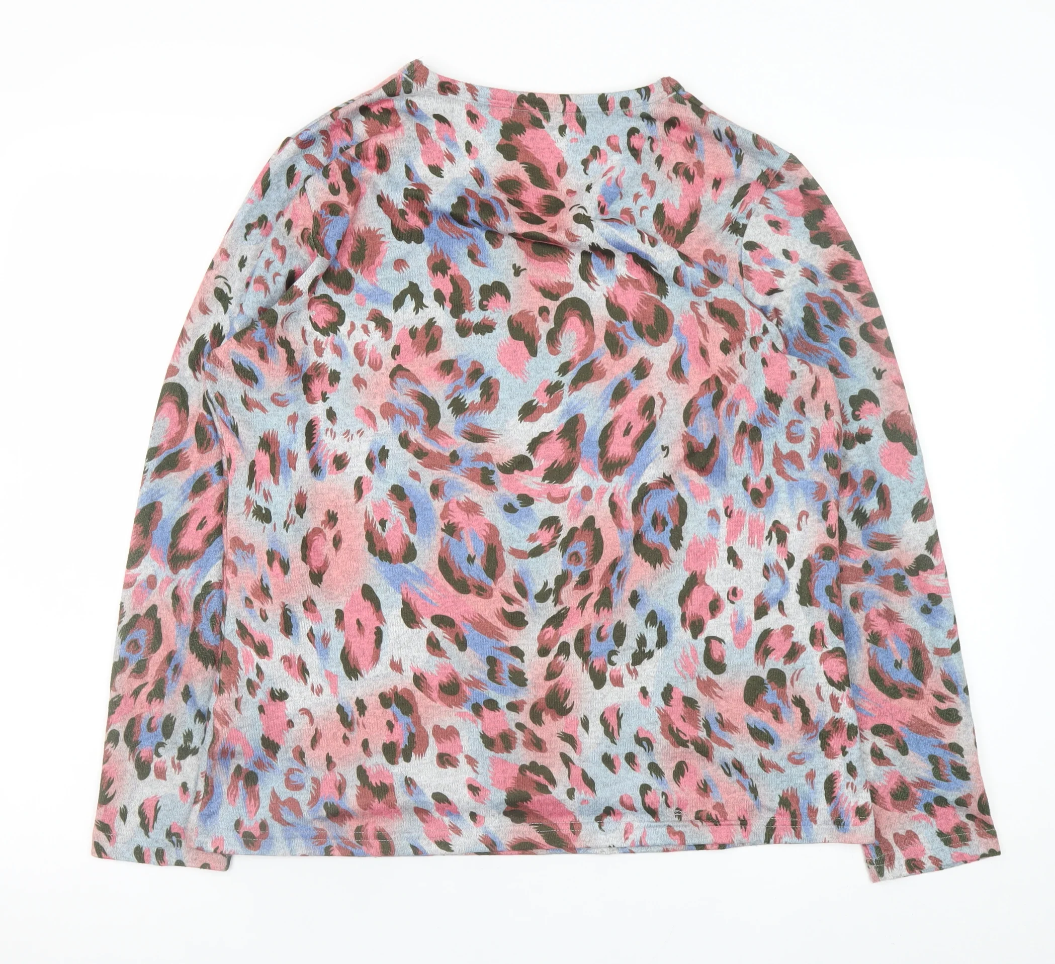 Forever One Women's Multicoloured Animal Print Long Sleeve Top Size L - Image 3
